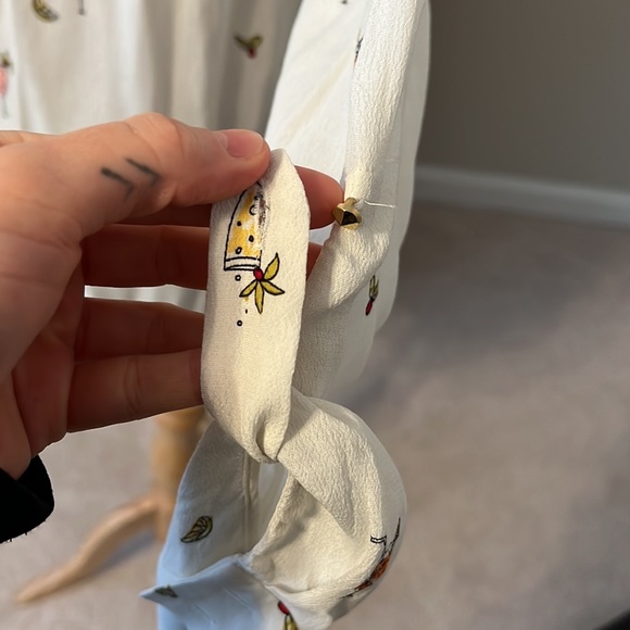 Zara cocktail printed blouse - Picture 10 of 13